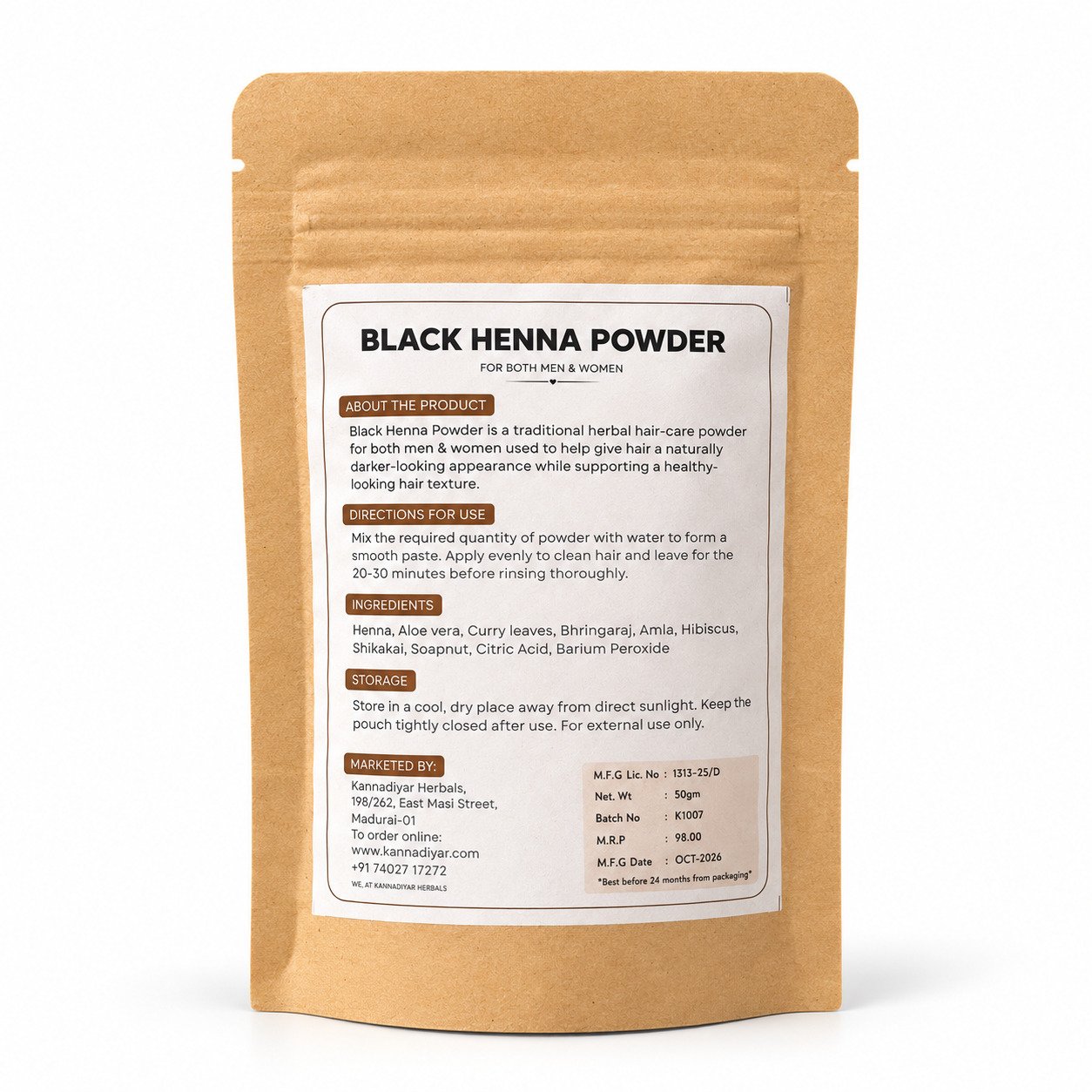 Black Henna Powder 1