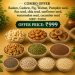 Badam cashew fig akroot seeds combo